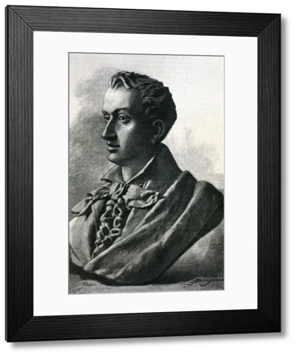 Framed Print : Juan Crisostomo de Arriaga and Balzola (1806-1826), Basque composer, an image of Framed Print : Juan Crisostomo de Arriaga and Balzola (1806-1826), Basque composer, an image of