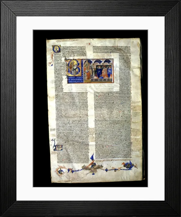 Framed Print : Decretals (Liber sextus decretalium cum Apparatu Ionnis Andreae), copy manuscript Framed Print : Decretals (Liber sextus decretalium cum Apparatu Ionnis Andreae), copy manuscript