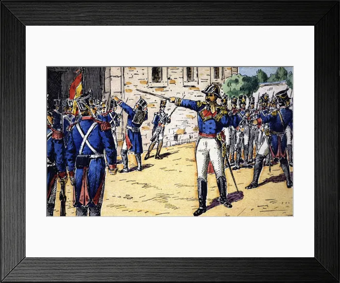 Framed Print : Uprising of Cabezas de San Juan (1 January 1820), military uprising with Colonel Framed Print : Uprising of Cabezas de San Juan (1 January 1820), military uprising with Colonel