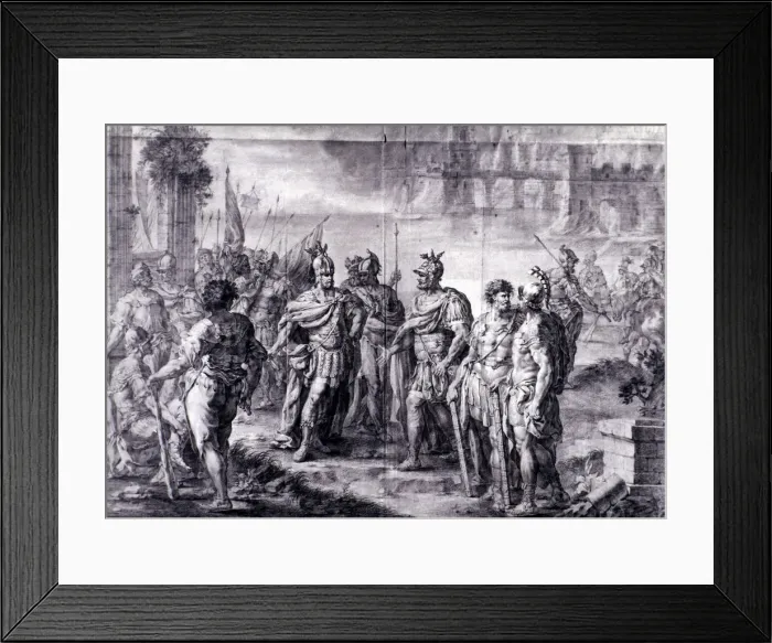 Framed Print : The Visigothic King Suintila (d. 634 d. C. ) expels the Byzantines from the Peninsula Framed Print : The Visigothic King Suintila (d. 634 d. C. ) expels the Byzantines from the Peninsula
