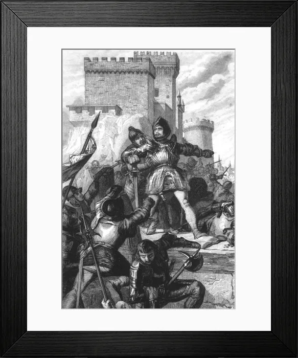 Framed Print : The Comuneros fighting in Toledo after the battle of Villalar (1521) Framed Print : The Comuneros fighting in Toledo after the battle of Villalar (1521)