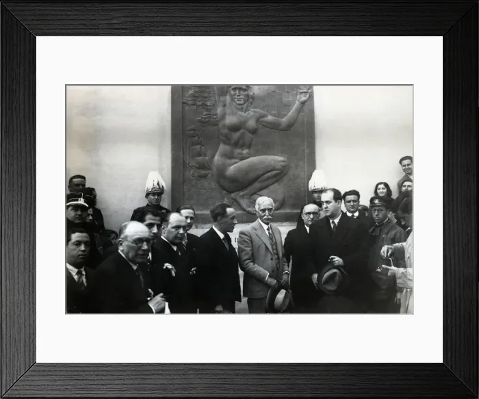 Framed Print : Francesc Macia, president of the Generalitat of Catalonia, presiding over a ceremony Framed Print : Francesc Macia, president of the Generalitat of Catalonia, presiding over a ceremony