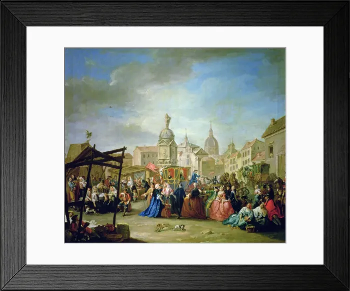 Framed Print : Fair of Madrid in the Cebada Square Framed Print : Fair of Madrid in the Cebada Square