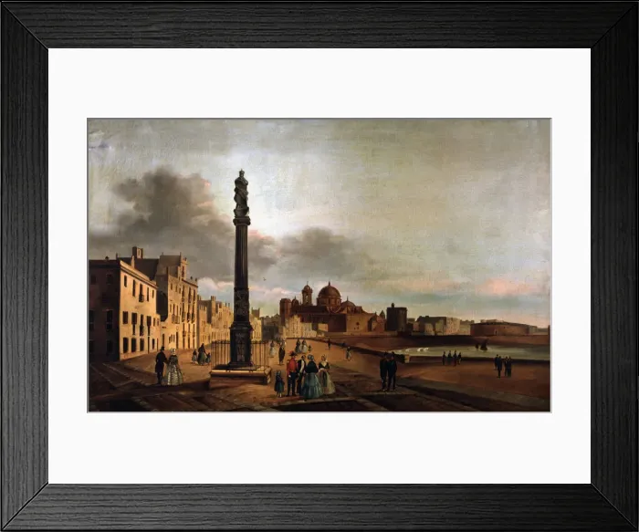 Framed Print : View of the southern fields, oil on canvas Framed Print : View of the southern fields, oil on canvas