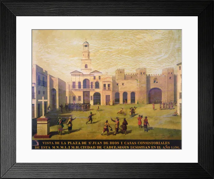 Framed Print : San Juan de Dios Square in 1596 Framed Print : San Juan de Dios Square in 1596