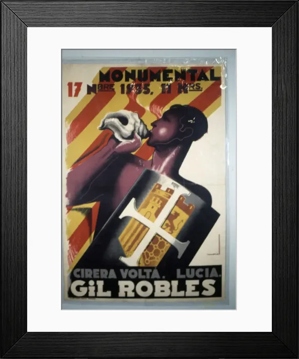 Framed Print : Second Republic (1931-1939), poster of the electoral campaign advertising a rally Framed Print : Second Republic (1931-1939), poster of the electoral campaign advertising a rally
