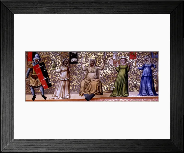 Framed Print : Detail of the Justice, miniature in Codex Justinian Institutiones Feudorum et Alia Framed Print : Detail of the Justice, miniature in Codex Justinian Institutiones Feudorum et Alia