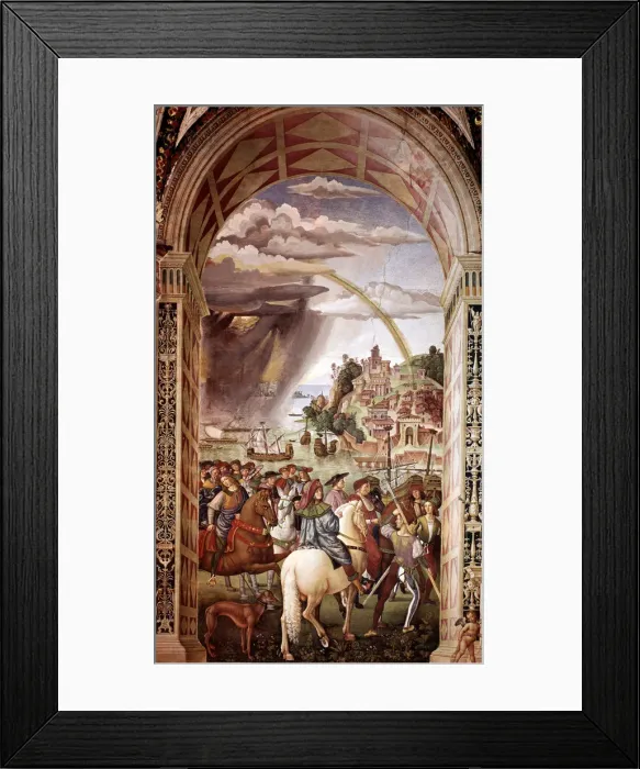 Framed Print : Enea Silvio Piccolomini (Pope Pius II) going to the Council of Basel Framed Print : Enea Silvio Piccolomini (Pope Pius II) going to the Council of Basel