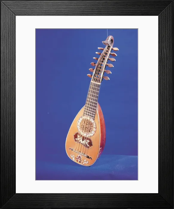 Framed Print : Mandolin of 17th century, transition between lute and mandolin Framed Print : Mandolin of 17th century, transition between lute and mandolin