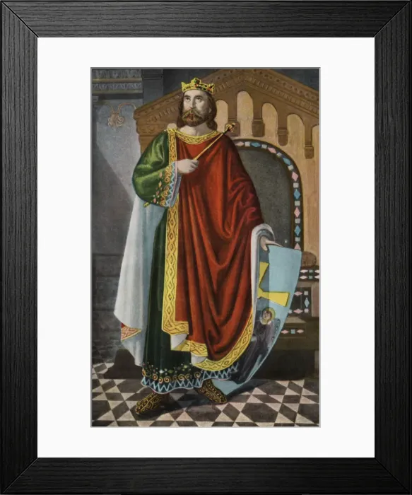 Framed Print : Don Alphonse II (Alonso) the Chaste (760-842), King of Asturias Framed Print : Don Alphonse II (Alonso) the Chaste (760-842), King of Asturias