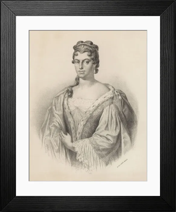 Framed Print : Marie-Anne de La Tremoille (1642-1722), Princess of Ursins, French politician Framed Print : Marie-Anne de La Tremoille (1642-1722), Princess of Ursins, French politician