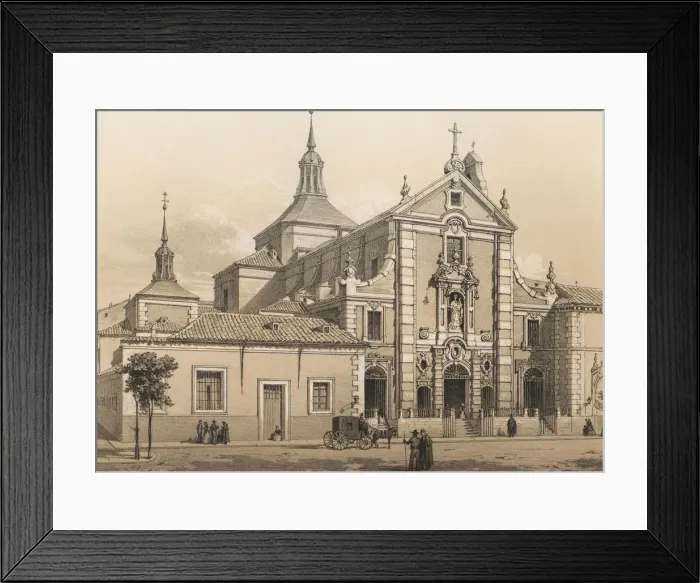 Framed Print : Discalced Carmelite Old Convent, designed in 1730 by Pedro de Ribera and finished in 1748 Framed Print : Discalced Carmelite Old Convent, designed in 1730 by Pedro de Ribera and finished in 1748
