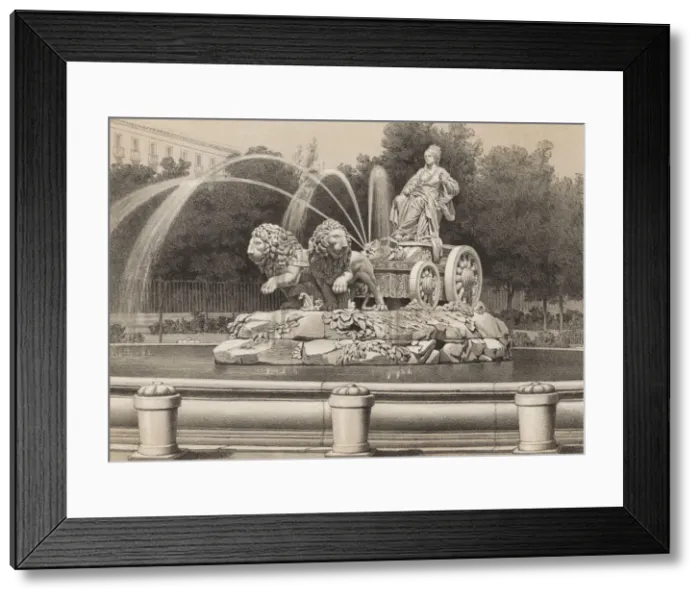 Framed Print : Cibeles Fountain of Madrid, was installed in 1782, work by Francisco Gutierrez Framed Print : Cibeles Fountain of Madrid, was installed in 1782, work by Francisco Gutierrez