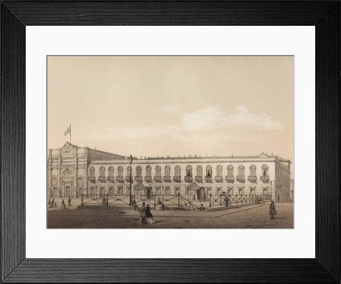Framed Print : Senate Palace, a former convent of the Augustinian Fathers of 16th century, engraving, 1870 Framed Print : Senate Palace, a former convent of the Augustinian Fathers of 16th century, engraving, 1870