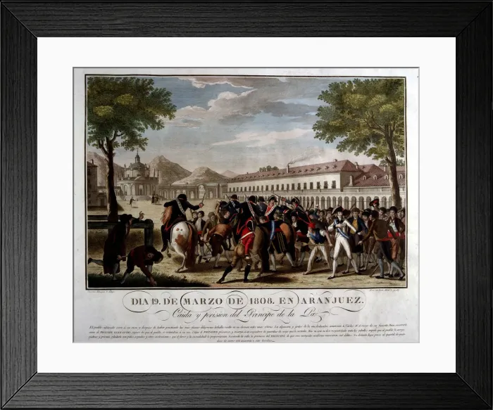 Framed Print : Mutiny of Aranjuez, fall and imprisonment of Manuel Godoy, Prince of Peace, March 19, 1808 Framed Print : Mutiny of Aranjuez, fall and imprisonment of Manuel Godoy, Prince of Peace, March 19, 1808
