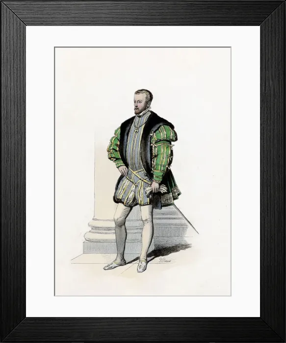 Framed Print : Philip II, king of Spain. (Valladolid, 1527-San Lorenzo del Escorial, 1598), son of Charles I Framed Print : Philip II, king of Spain. (Valladolid, 1527-San Lorenzo del Escorial, 1598), son of Charles I