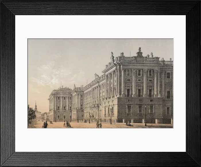 Framed Print : Royal Palace, also called East Palace, started by Philip V in 1738 and finished in 1755 Framed Print : Royal Palace, also called East Palace, started by Philip V in 1738 and finished in 1755