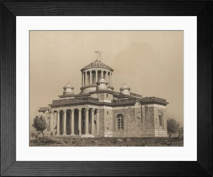 Framed Print : National Astronomical Observatory of Spain, built in 1790 by order of Charles III, engraving 1870 Framed Print : National Astronomical Observatory of Spain, built in 1790 by order of Charles III, engraving 1870