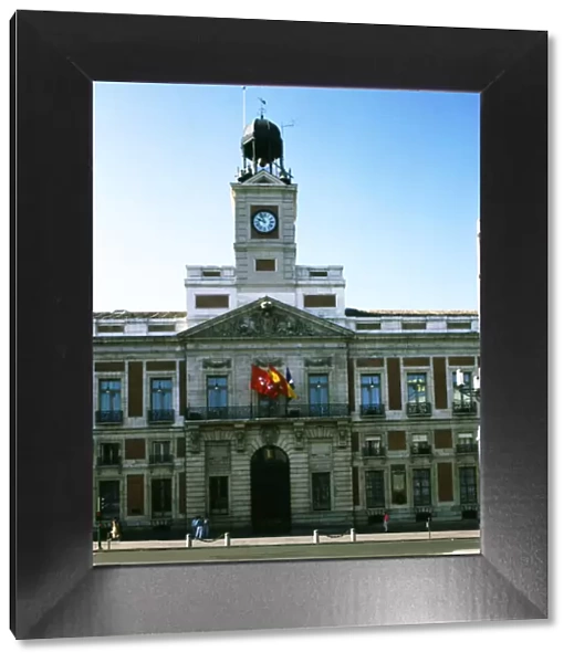 Royal House of the Post Office in the Puerta del Sol, headquarters of the autonomous region