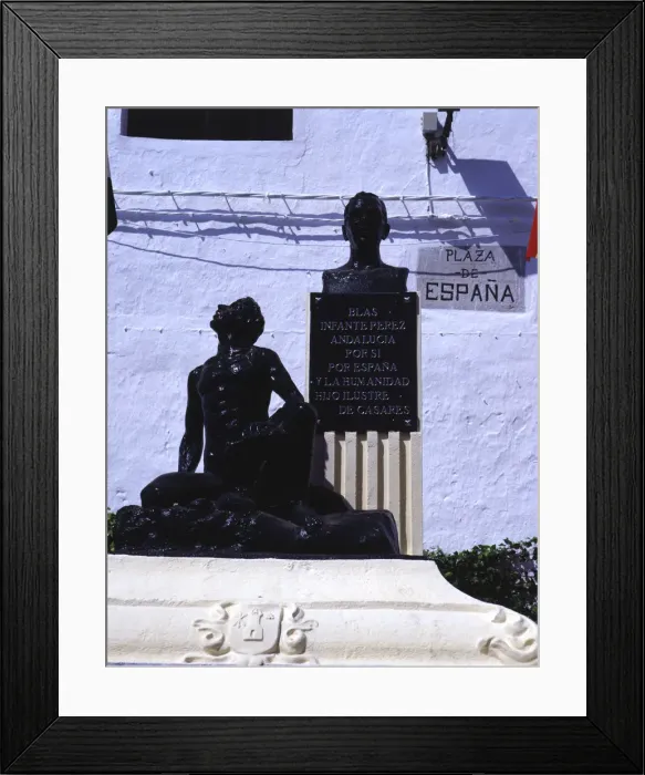 Framed Print : Monument to Blas Infante in Casares (Malaga), his hometown Framed Print : Monument to Blas Infante in Casares (Malaga), his hometown