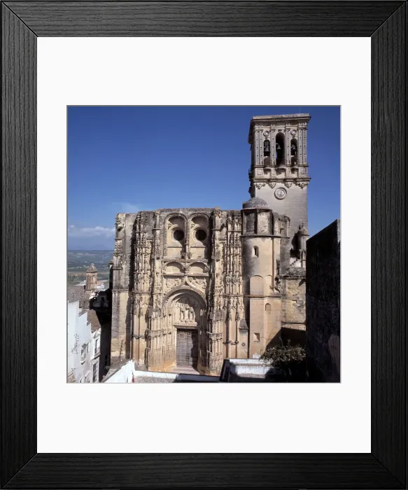 Framed Print : Facade of the Church of Santa Maria in Arcos de la Frontera Framed Print : Facade of the Church of Santa Maria in Arcos de la Frontera