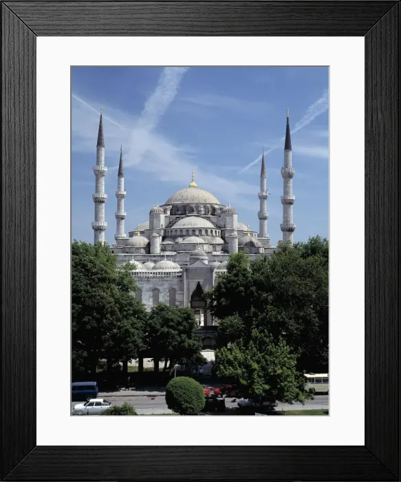 Framed Print : Exterior view of the Blue Mosque in Istanbul Framed Print : Exterior view of the Blue Mosque in Istanbul