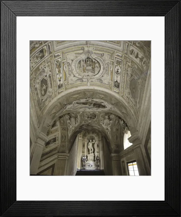 Framed Print : Detail of the wall next to the staircase inside the palace of the Marquis of Santa Cruz Framed Print : Detail of the wall next to the staircase inside the palace of the Marquis of Santa Cruz