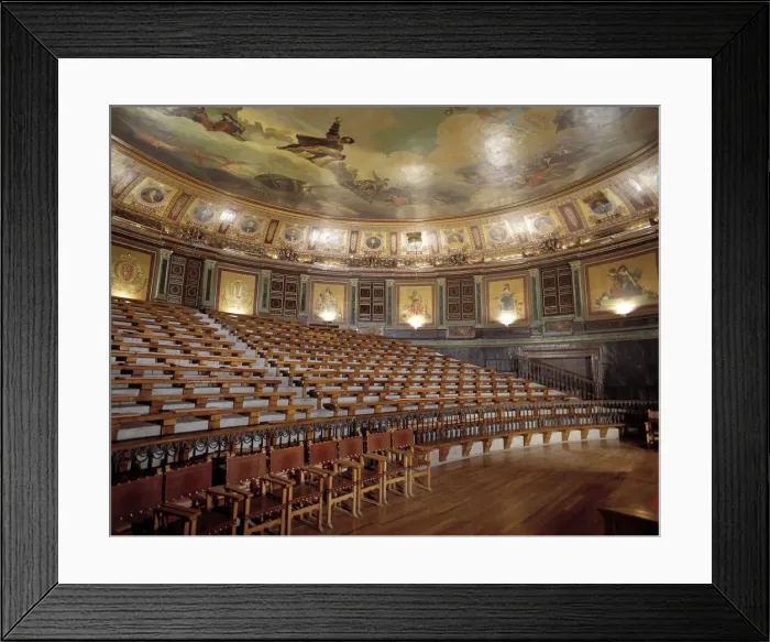 Framed Print : Classroom of Medicine in the Surgery School of San Carlos in Madrid Framed Print : Classroom of Medicine in the Surgery School of San Carlos in Madrid