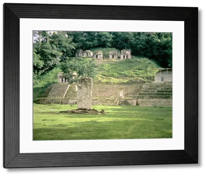 Framed Print : View of small temples in the ruins of Bonampak Framed Print : View of small temples in the ruins of Bonampak