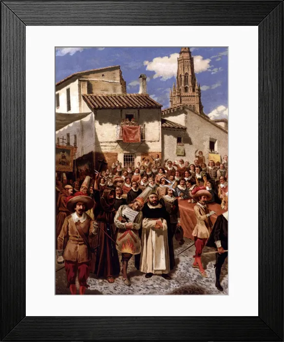 Framed Print : Illustration from the book Historia de Gil Blas de Santillana (Story of Gil Blas Framed Print : Illustration from the book Historia de Gil Blas de Santillana (Story of Gil Blas