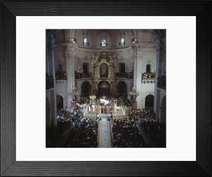Framed Print : Mistery of Elche, drama represented from the Middle Ages in the Basilica of Saint Mary in Elche Framed Print : Mistery of Elche, drama represented from the Middle Ages in the Basilica of Saint Mary in Elche