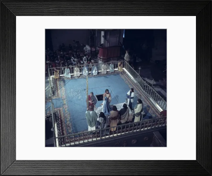 Framed Print : Mistery of Elche, drama represented from the Middle Ages in the Basilica of Saint Mary in Elche Framed Print : Mistery of Elche, drama represented from the Middle Ages in the Basilica of Saint Mary in Elche