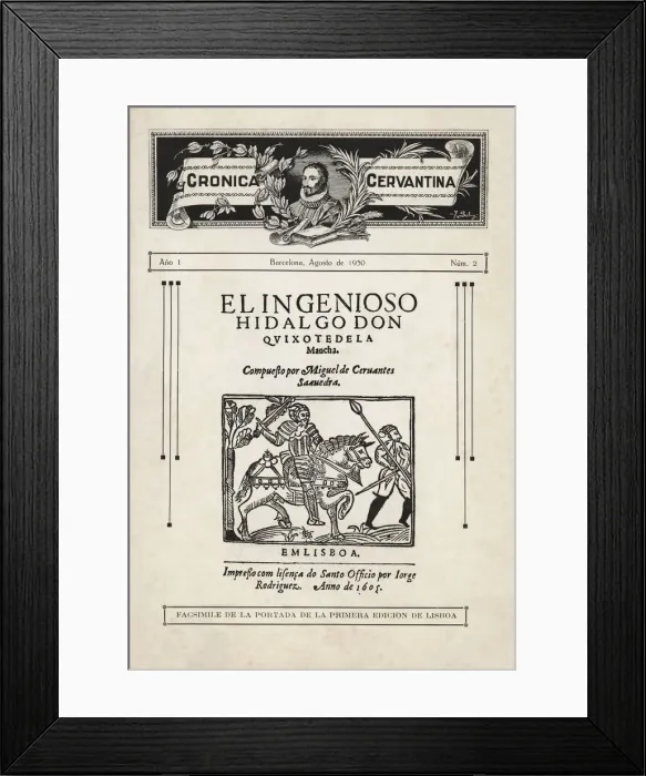 Framed Print : Cover of number 2 corresponding to August 1930 of the literary and bibliographical Framed Print : Cover of number 2 corresponding to August 1930 of the literary and bibliographical