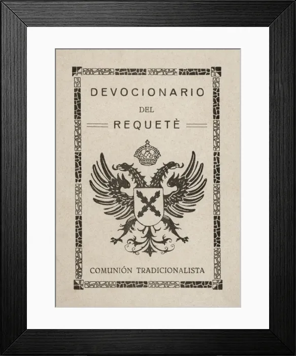 Framed Print : Cover of the Prayer of the Requete approved by the Ecclesiastical Authority in Burgos Framed Print : Cover of the Prayer of the Requete approved by the Ecclesiastical Authority in Burgos
