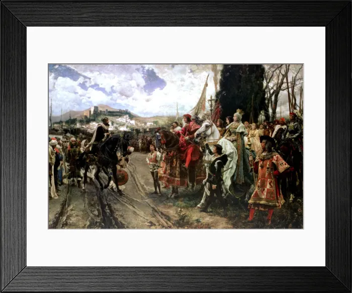 Framed Print : The Surrender of Granada, painted from 1879 to 1882 Framed Print : The Surrender of Granada, painted from 1879 to 1882