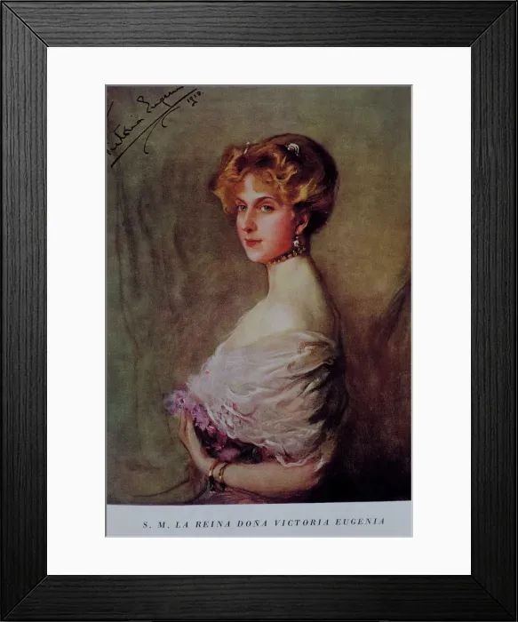 Framed Print : Victoria Eugenia of Battenberg (1887-1969), Queen of Spain between 1906 and 1931 Framed Print : Victoria Eugenia of Battenberg (1887-1969), Queen of Spain between 1906 and 1931