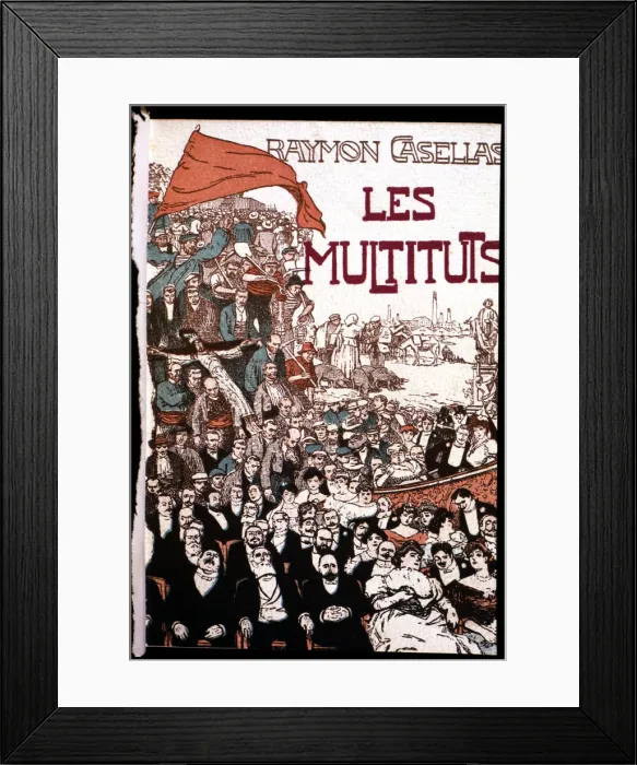 Framed Print : Cover of Les Multituds, collection of stories, edition printed in Barcelona in 1906 Framed Print : Cover of Les Multituds, collection of stories, edition printed in Barcelona in 1906
