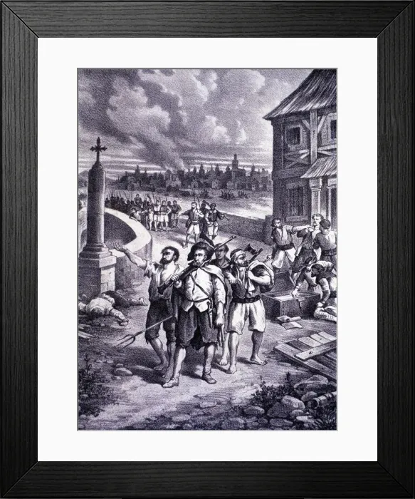 Framed Print : Brotherhoods of Valencia (1519 - 1523), riots and uprising of the artisan guilds against the nobles Framed Print : Brotherhoods of Valencia (1519 - 1523), riots and uprising of the artisan guilds against the nobles