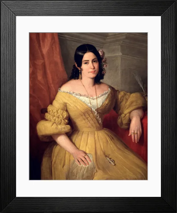 Framed Print : Gertrudis Gomez de Avellaneda (1814-1873), Cuban writer Framed Print : Gertrudis Gomez de Avellaneda (1814-1873), Cuban writer