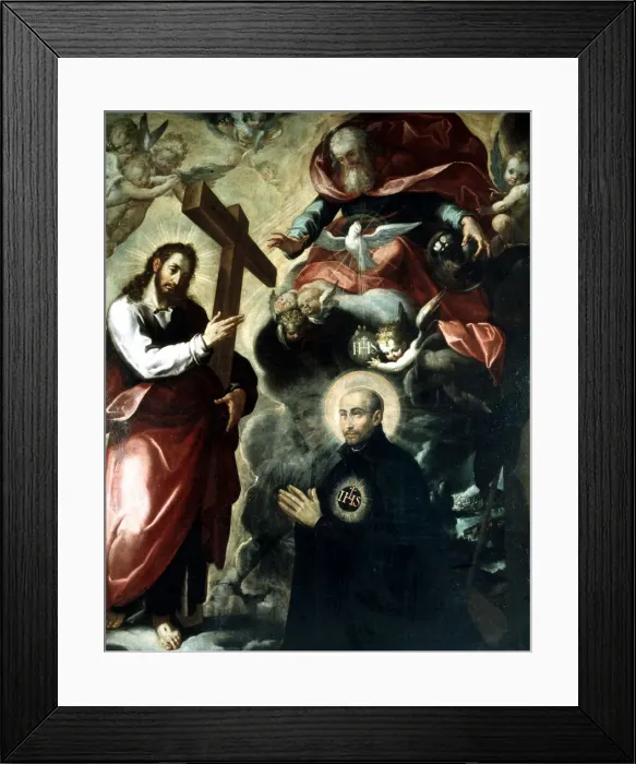 Framed Print : Appearance of Christ to Saint Ignatius of Loyola Framed Print : Appearance of Christ to Saint Ignatius of Loyola
