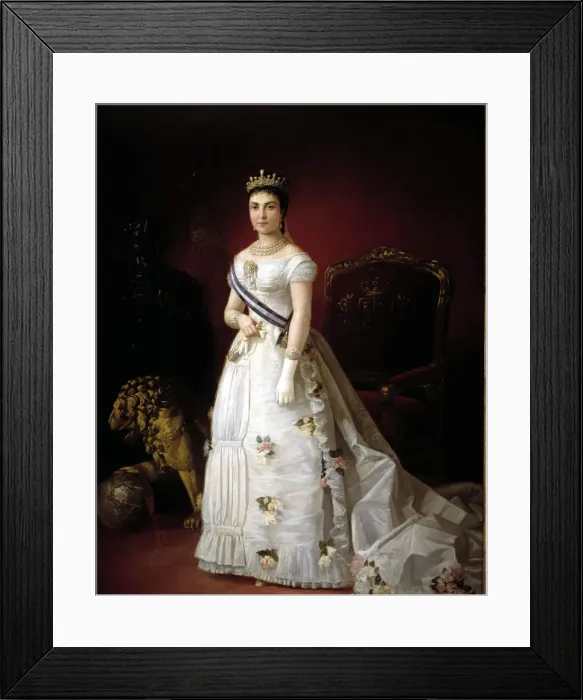 Framed Print : Maria de las Mercedes Orleans (1860-1878), wife of Alphonse XII Framed Print : Maria de las Mercedes Orleans (1860-1878), wife of Alphonse XII
