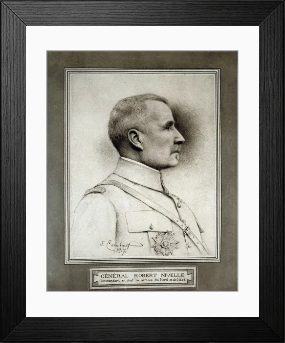 Framed Print : Robert Neville (1856-1924), French general, engraving in La Ilustracion 1917 Framed Print : Robert Neville (1856-1924), French general, engraving in La Ilustracion 1917
