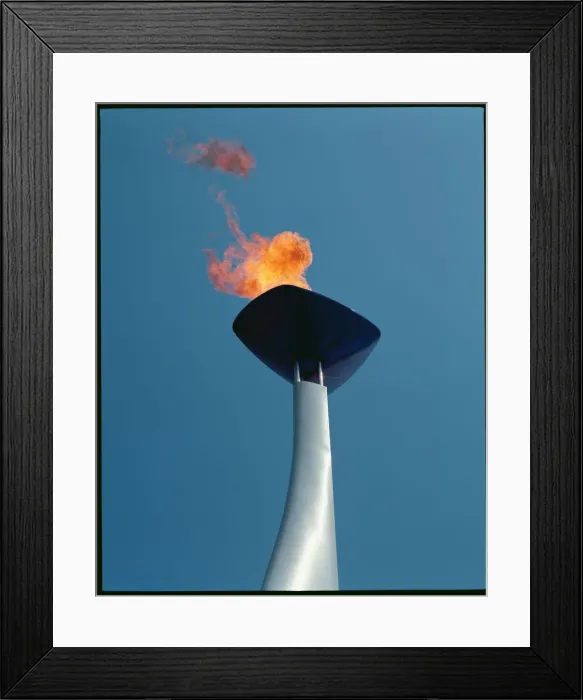 Framed Print : Olympic flame for the 1992 Olympics in Barcelona Framed Print : Olympic flame for the 1992 Olympics in Barcelona