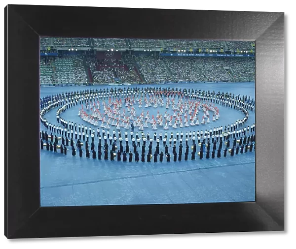 Sevillana dancers and music bands in the opening ceremony of the 1992 Barcelona Olympic Games