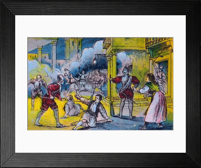 Framed Print : Revolt of the Germanies 1522, popular revolt against freedoms trampled by the nobility Framed Print : Revolt of the Germanies 1522, popular revolt against freedoms trampled by the nobility