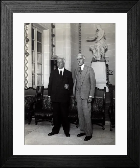 Framed Print : Francesc Macia, president of the Generalitat de Catalonia, with Manuel Azana Framed Print : Francesc Macia, president of the Generalitat de Catalonia, with Manuel Azana