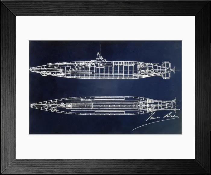 Framed Print : Sketch of the submarine designed by Isaac Peral Caballero (1851-1895), engraving, 1889 Framed Print : Sketch of the submarine designed by Isaac Peral Caballero (1851-1895), engraving, 1889