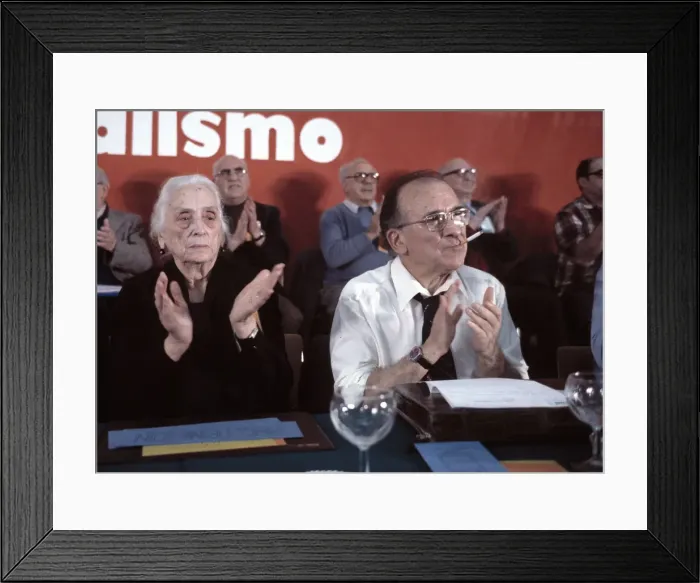 Framed Print : Dolores Ibarruri Gomez The Passiflora (1895-1989) and Santiago Carrillo Solares (1915 -) Framed Print : Dolores Ibarruri Gomez The Passiflora (1895-1989) and Santiago Carrillo Solares (1915 -)