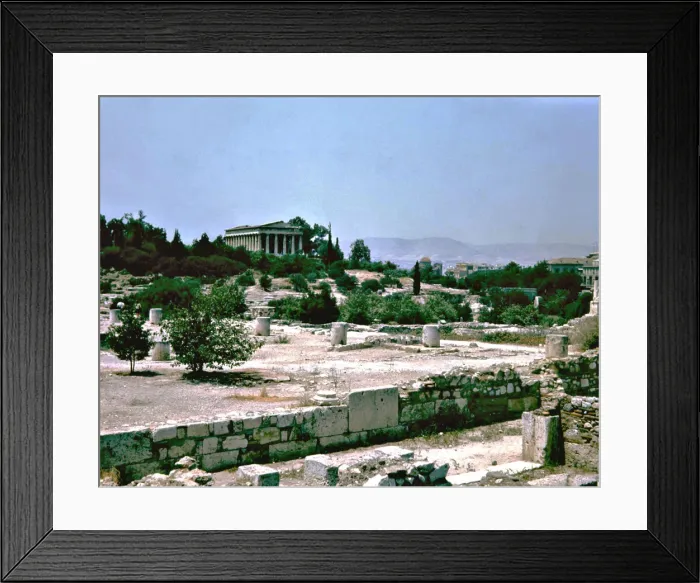 Framed Print : Athens, partial view of the agora Framed Print : Athens, partial view of the agora