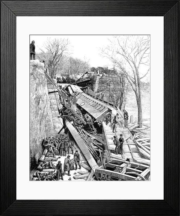 Framed Print : Chatsworth rail disaster, near Niagara Falls, with more than 200 people dead and 300 injured Framed Print : Chatsworth rail disaster, near Niagara Falls, with more than 200 people dead and 300 injured